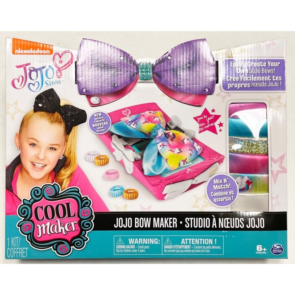 New Cool Maker Jojo Siwa Hair Accessory Bow Maker Girls Craft Set
